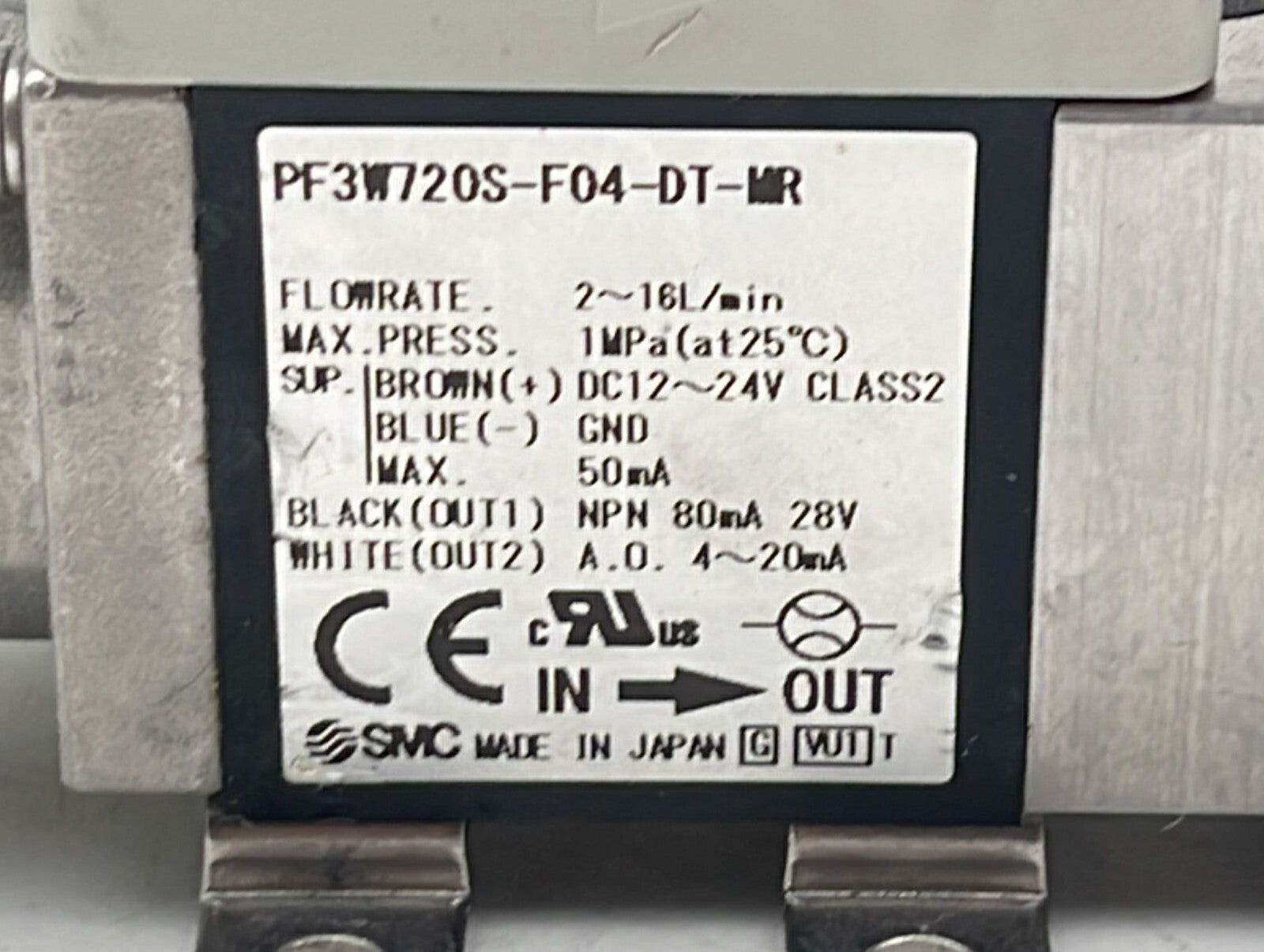 SMC PF3W720S-F04-DT-MR Digital Flow Switch