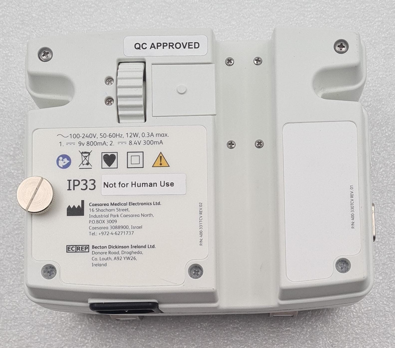 CME Caesarea BD BodyGuard Duo 2-Channel Vet Infusion PUMP 999-903BEN W/ Charger