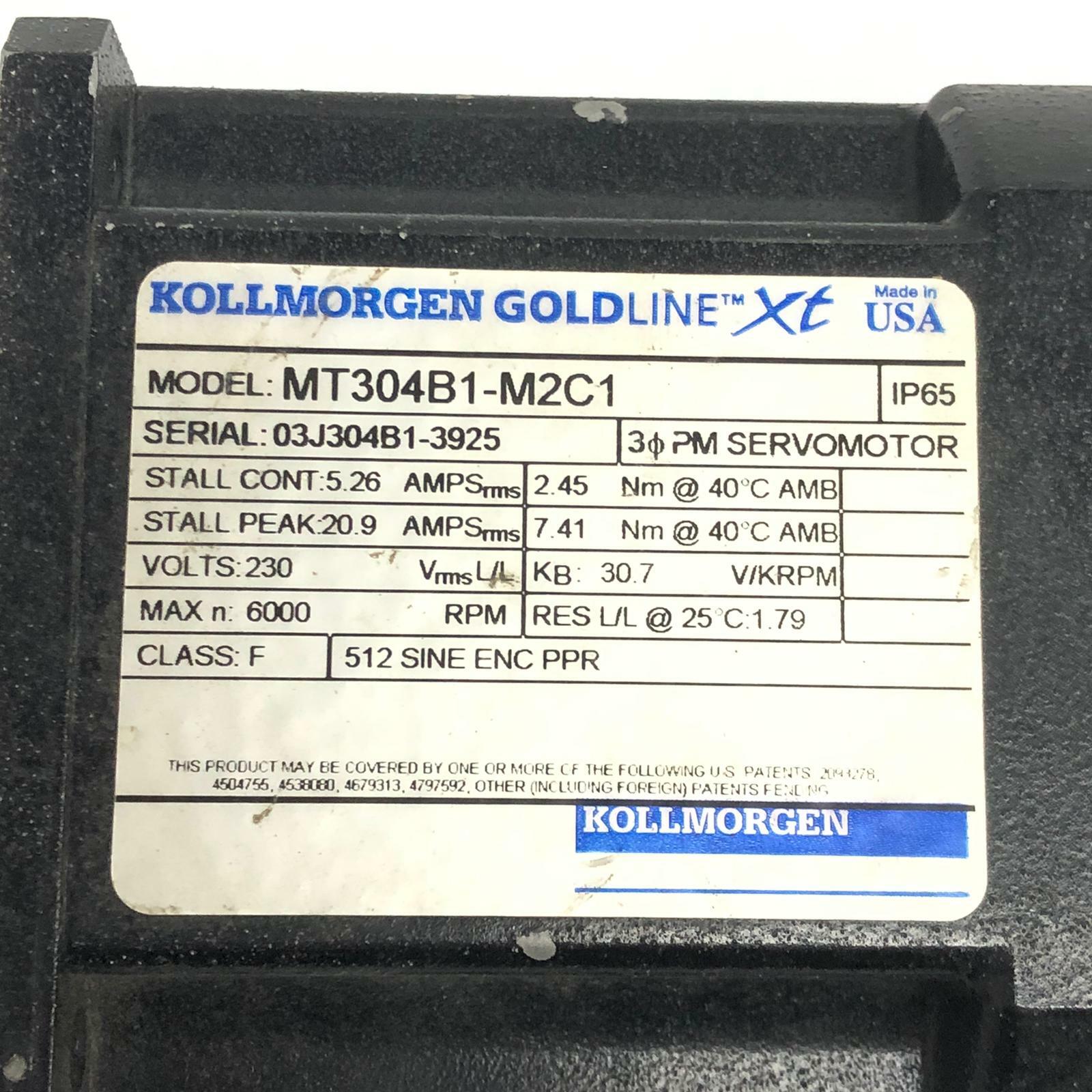 Kollmorgen GOLDLINE XT MT304B1-R2C1 GOLDLINE XT Servo motor