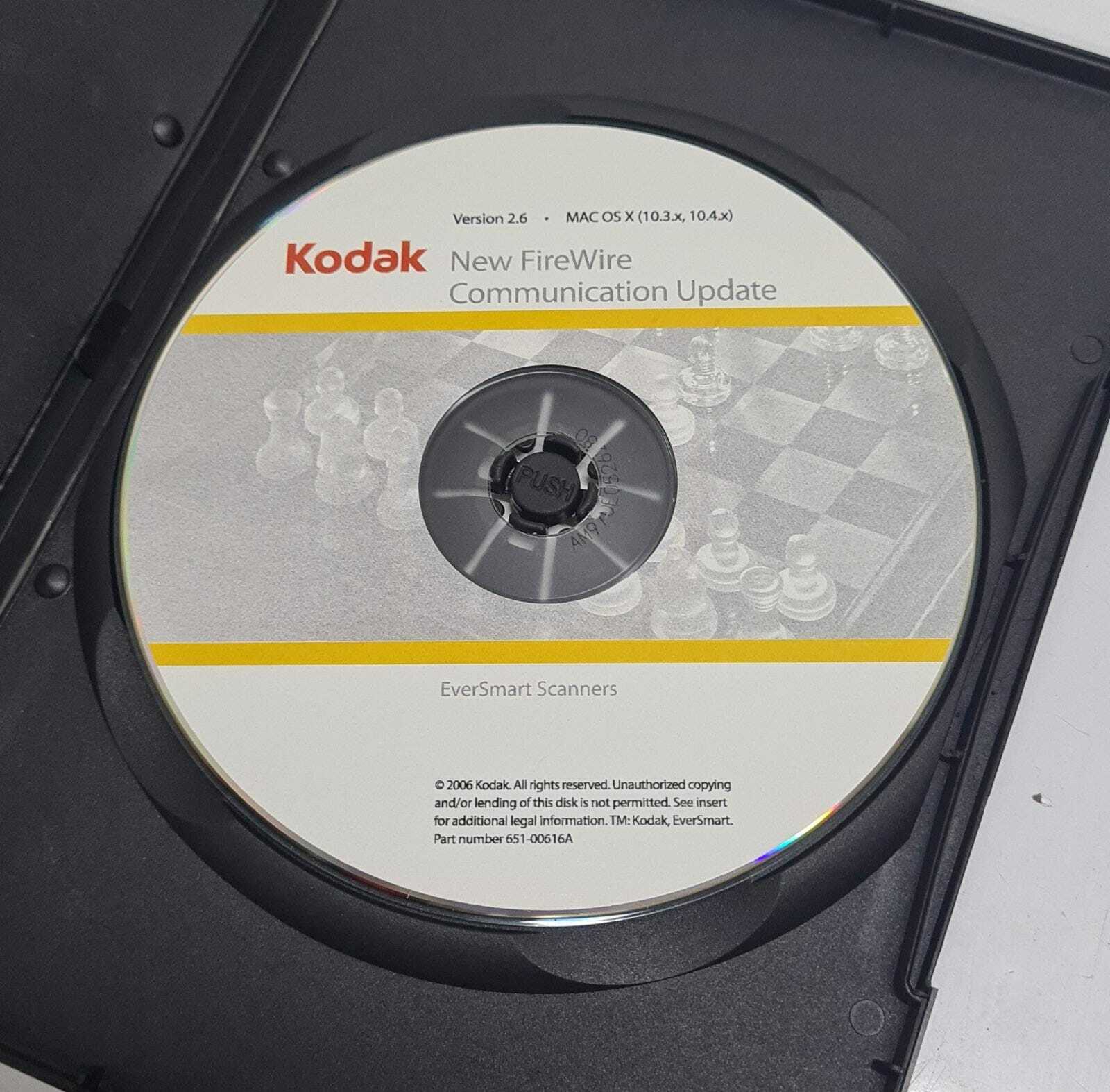 NEW - Kodak New Firewire Communication Update Eversmart  Scanners v2.6 Prepress