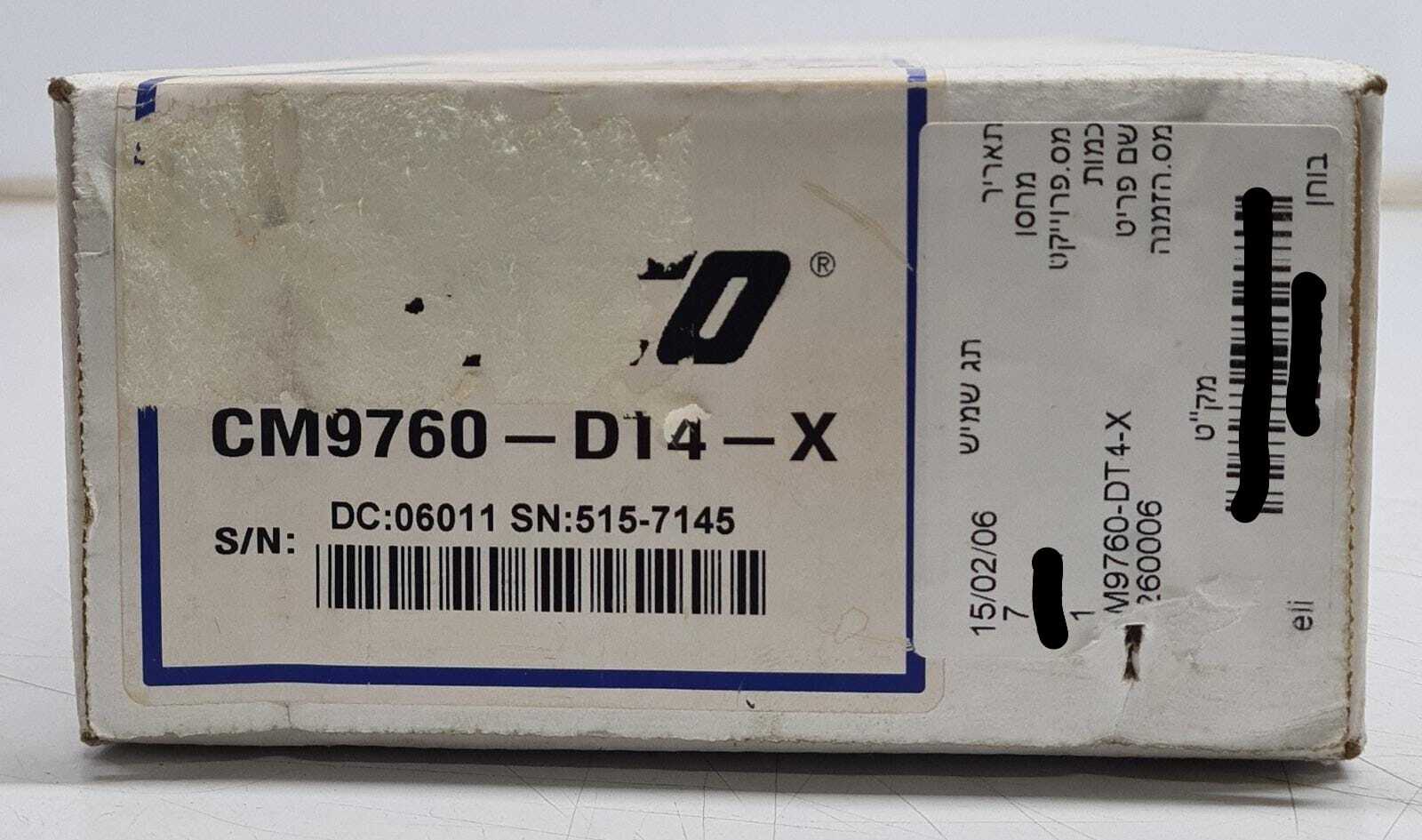 NEW - PELCO CM9760-DT4-X MATRIX DATA ASCII TRANSLATOR 230V CM9760
