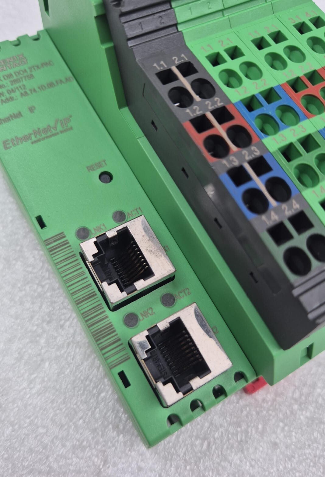 PHOENIX CONTACT IL EIP BK DI8 DO4 2TX-PAC 2897758 Ethernet IP Bus Coulper