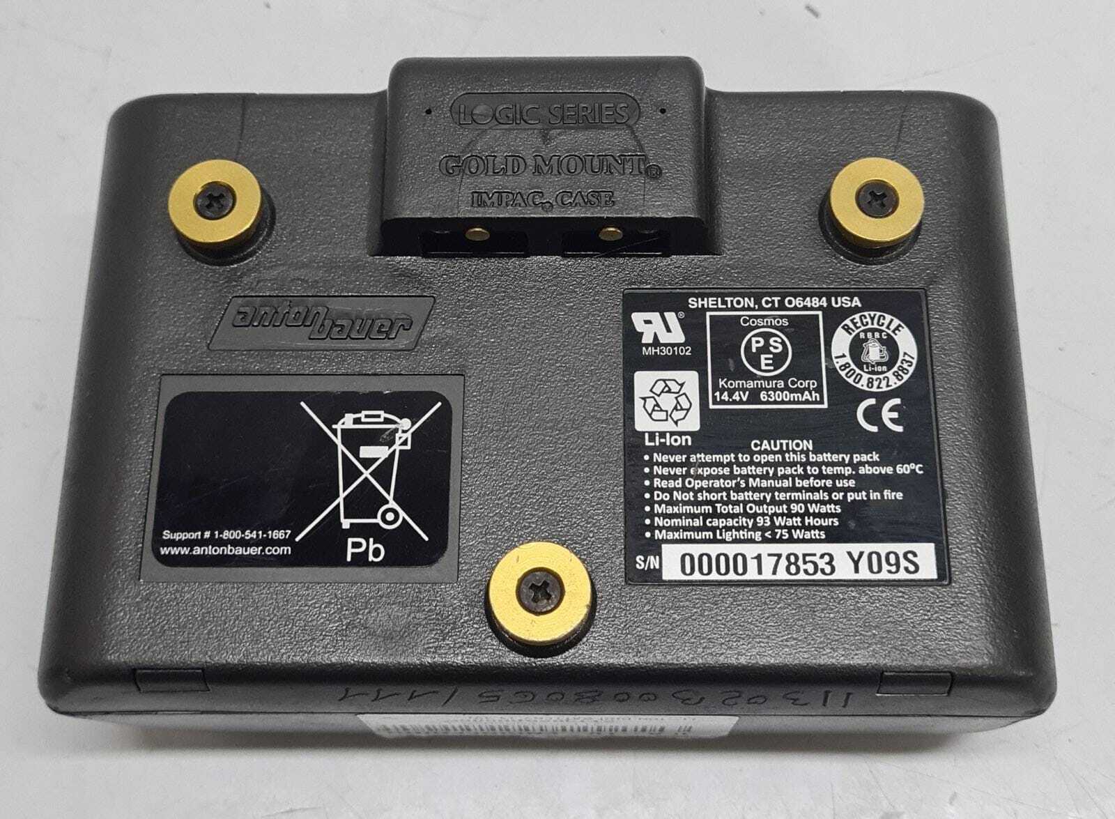 [LOT OF 2] Anton Bauer Dionic Inter Active with RealTime Display Li-Ion Battery