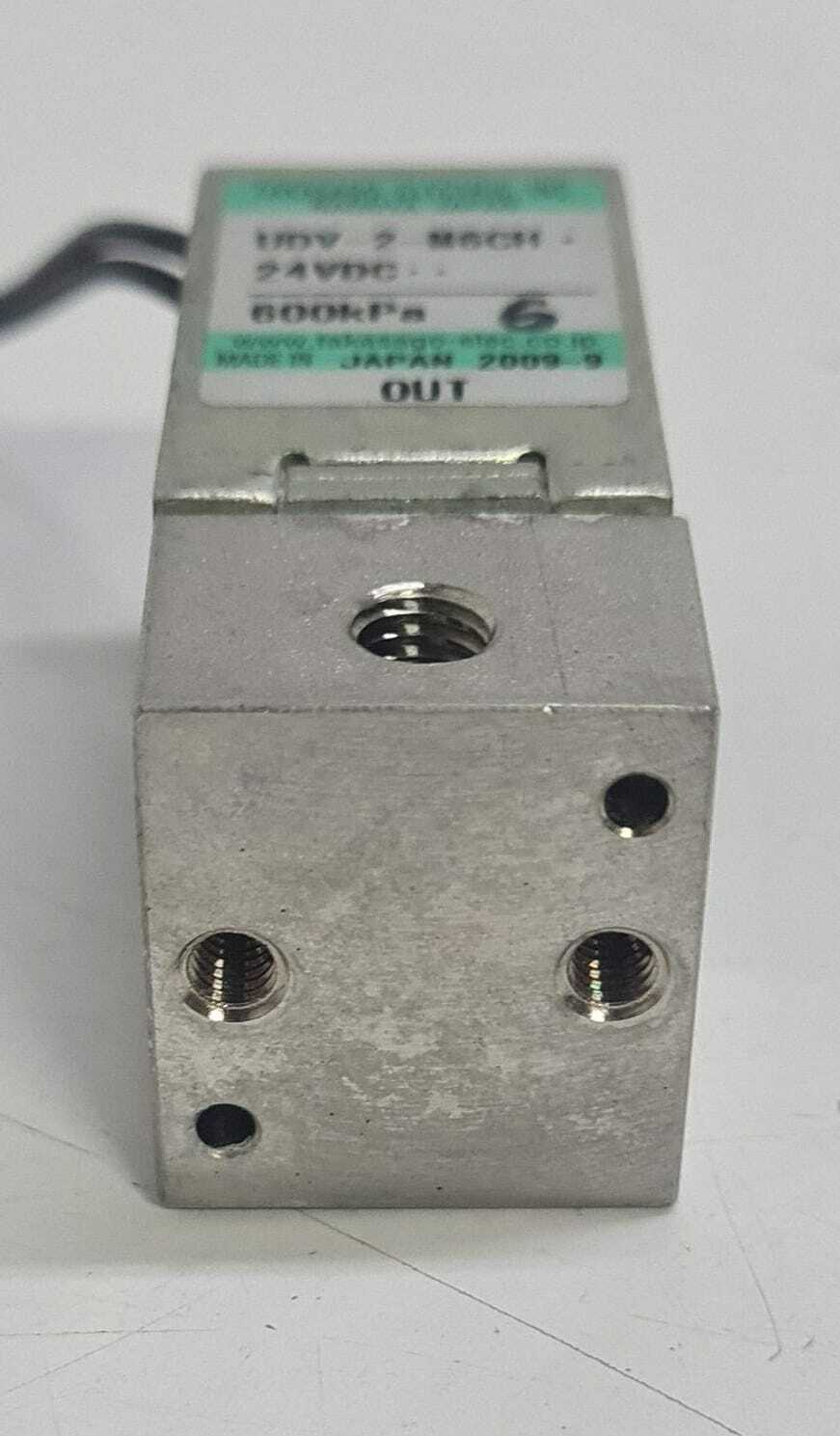 [LOT OF 4] Takasago Electric UDV-2-M6CH 24VDC 600kPa Liquid Solenoid Valve