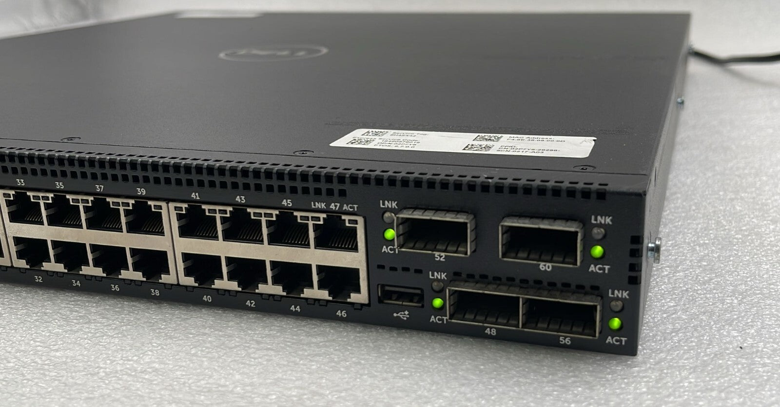 Dell Force10 S4820T 48-Port 10GbE Network Managed Ethernet Switch 02P7Y5