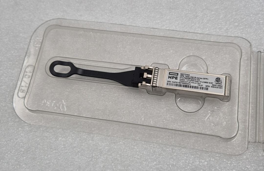 [LOT OF 100] NEW - HPE 16GB SW B-series SFP+ QK724A 656435-001 TRANSCEIVER