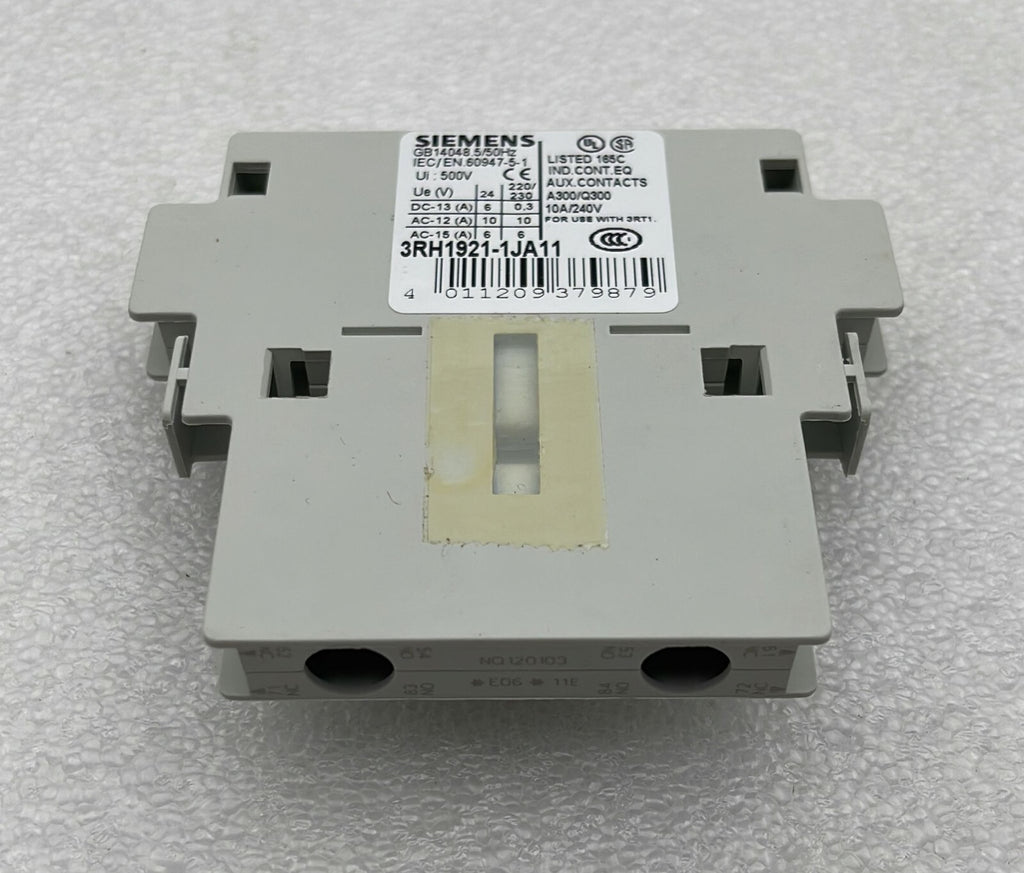 [LOT OF 5] NEW - Siemens 3RH1921-1JA11 Auxiliary switch block 1NO + 1NC