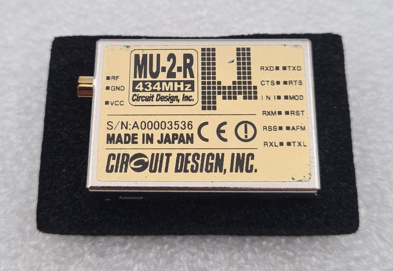 Circuit Design MU-2-R 434MHz ISM band RF radio modem module
