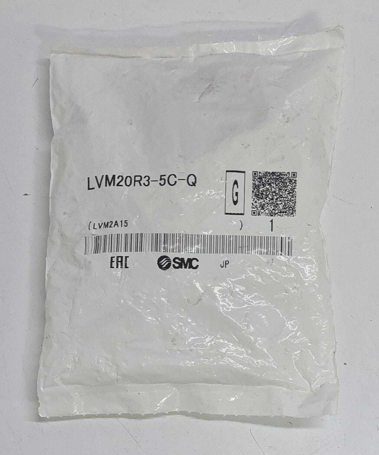 NEW - SMC LVM20R3-5C-Q Valve Chemical Base Mounted