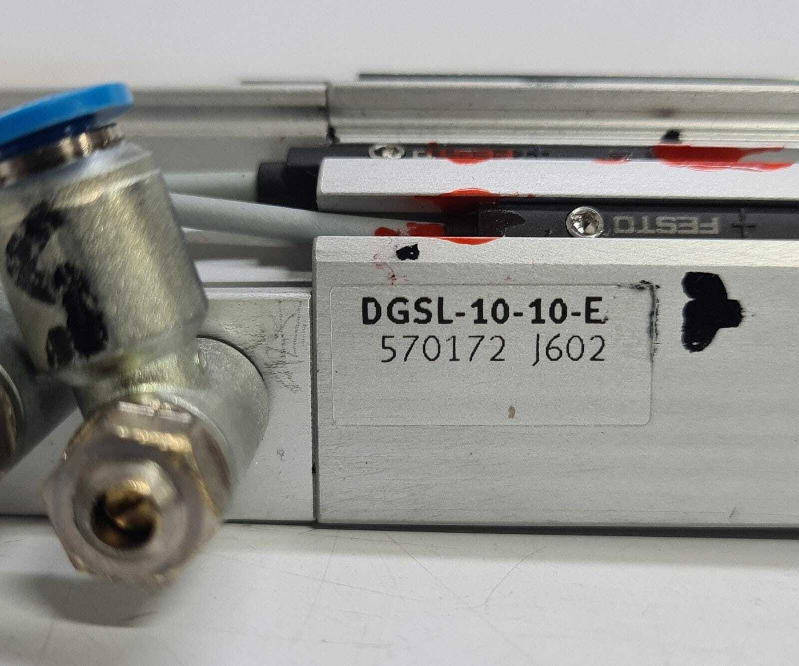FESTO DGSL-10-10-EA 570172 J602 PNEUMATIC Slide Cylinder Actuator