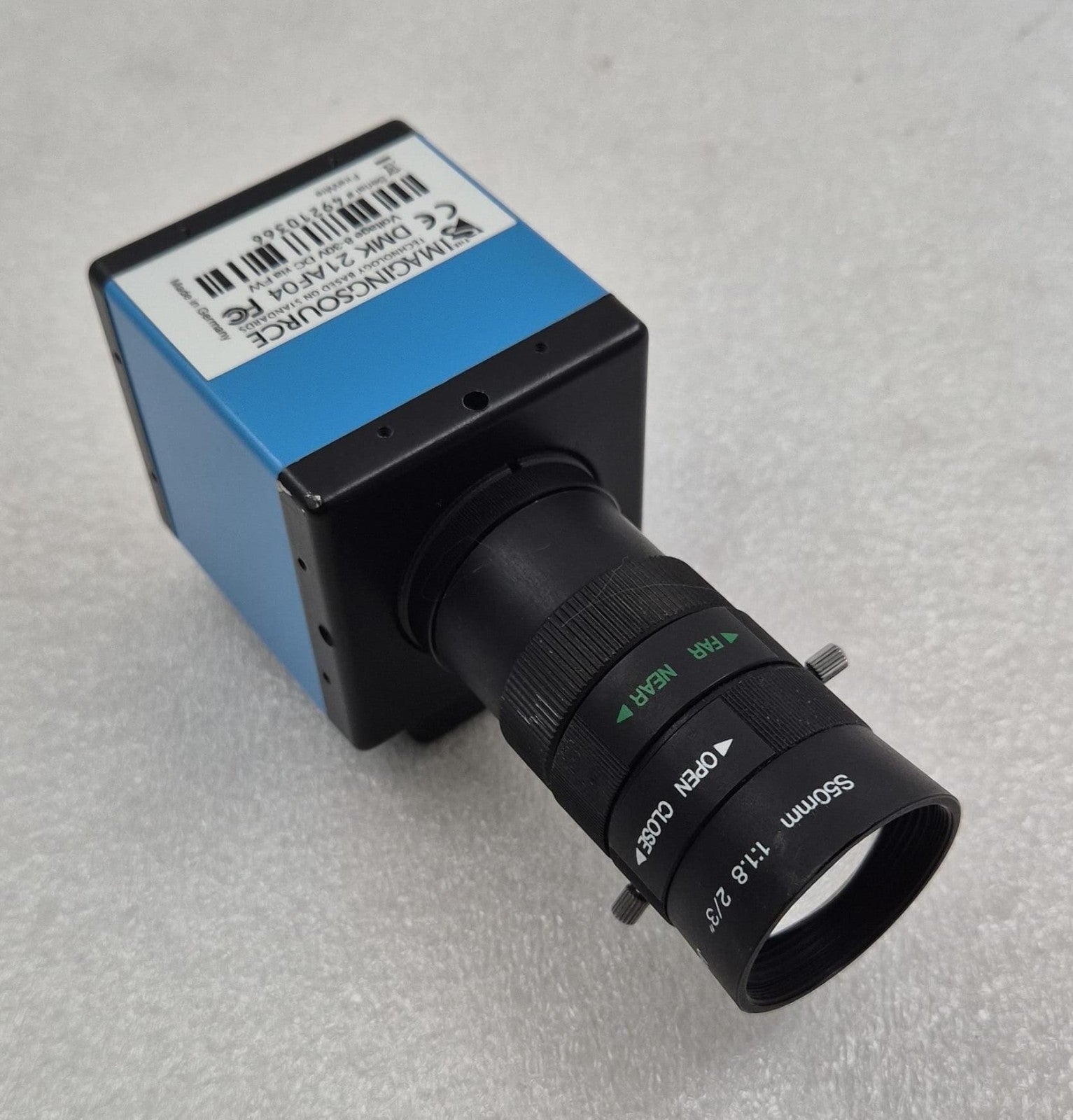 IMAGINGSOURCE DMK 21AF04 Monochrome Industrial Camera CCTV W/ S50mm 1:1.8 2/3"