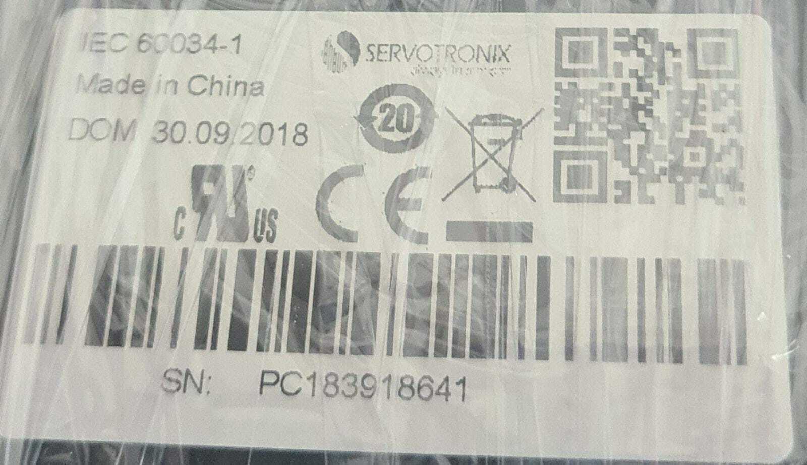 Servotronix servo Motor encoder 173D042001027 P2-06B23025M30D 6000Rpm