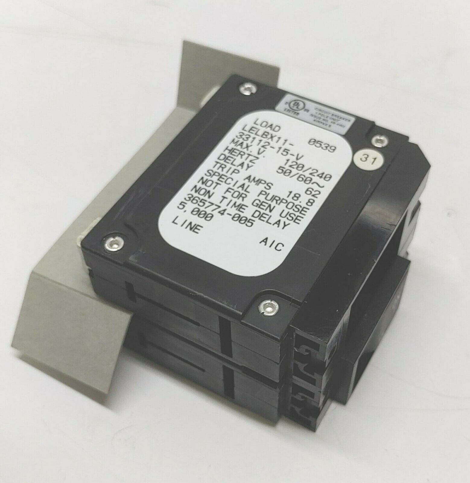 [LOT 12 PCS] Airpax SP Circuit Breaker LELBX11-33112-15-V 250V Load 0539