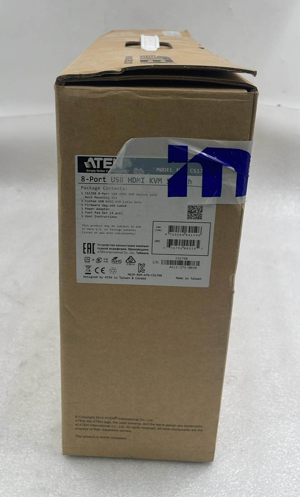 ATEN CS1798 packaging side label
