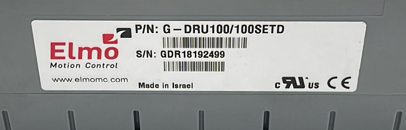 Elmo Motion Control G-DRU100/100SETD  Servo Drive ** AS IS