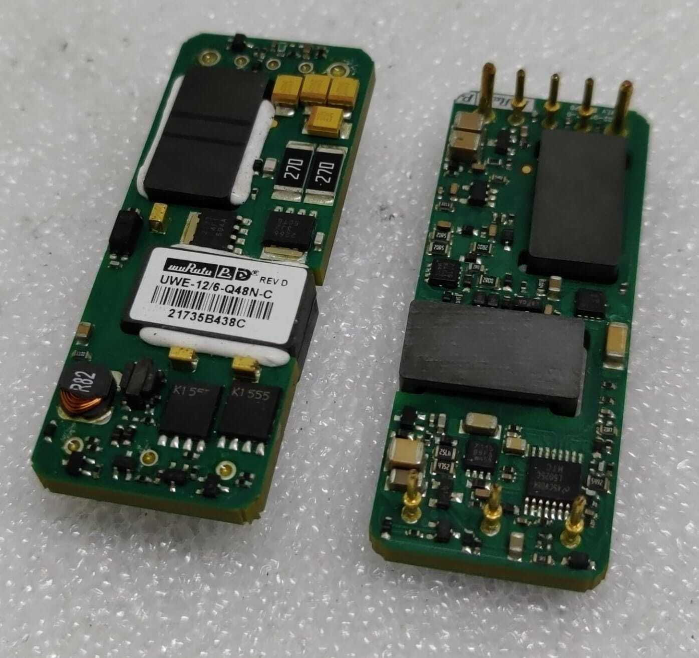 [LOT OF 2] Murata UWE-12/6-Q48N-C DC/DC Converter 72W 1-out 12V 1/8-Brick 8-pin