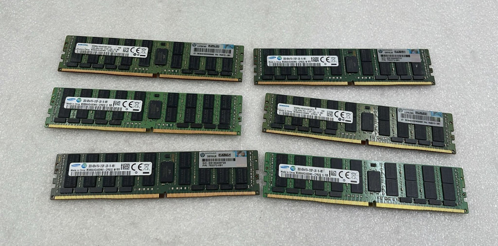 [LOT 6] SAMSUNG 32GB 4DRx4 PC4-2133P M386A4G40DM0-CPB2Q DDR4 RAM HP 752372-081