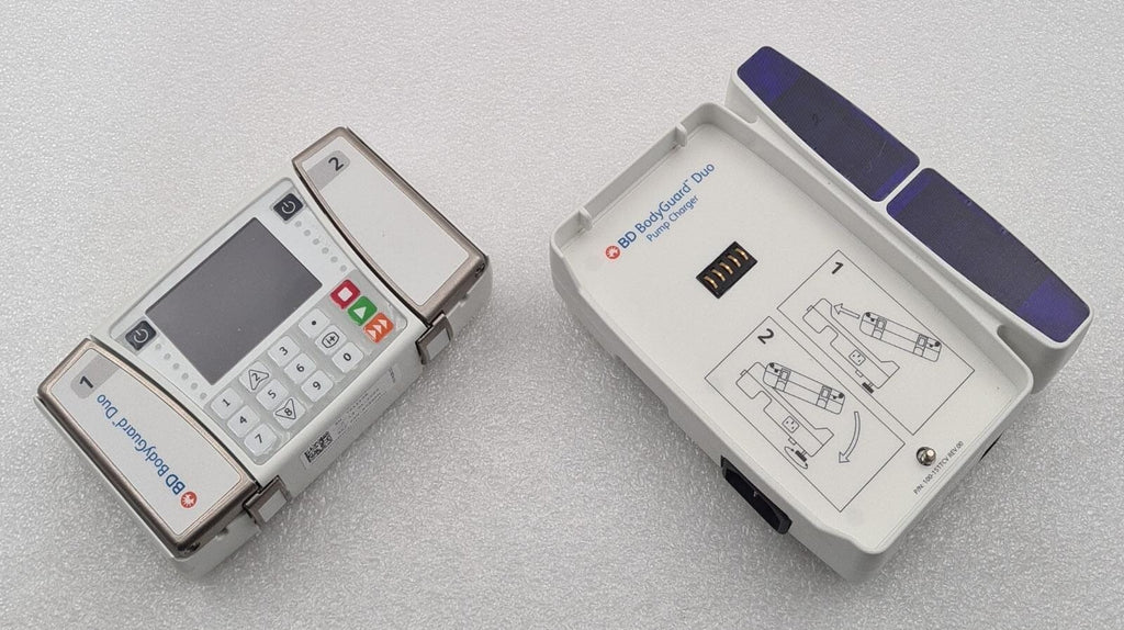 CME Caesarea BD BodyGuard Duo 2-Channel Vet Infusion PUMP 999-903BEN W/ Charger