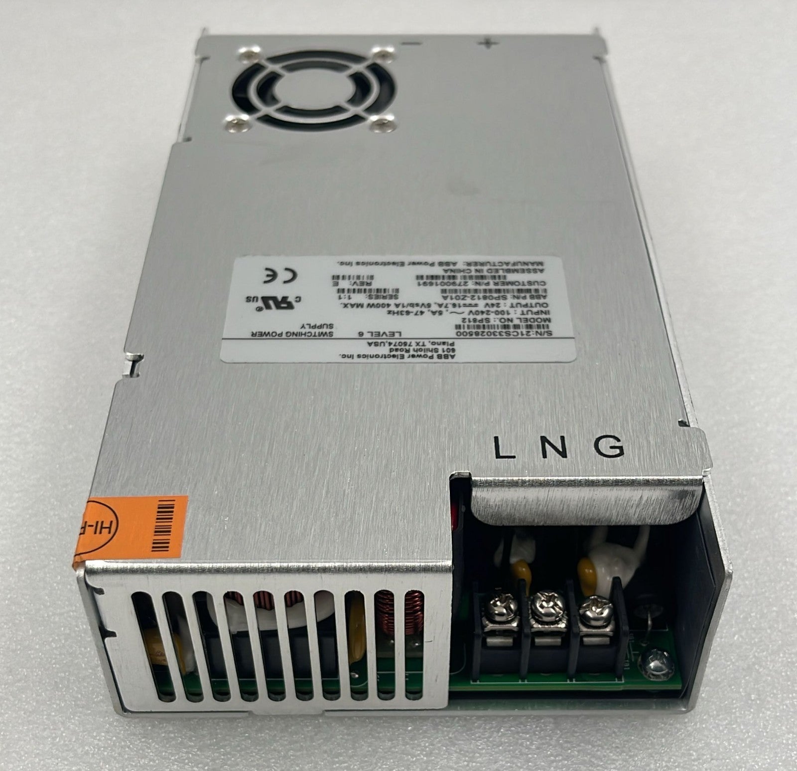ABB SP812 AC input terminal L N G view