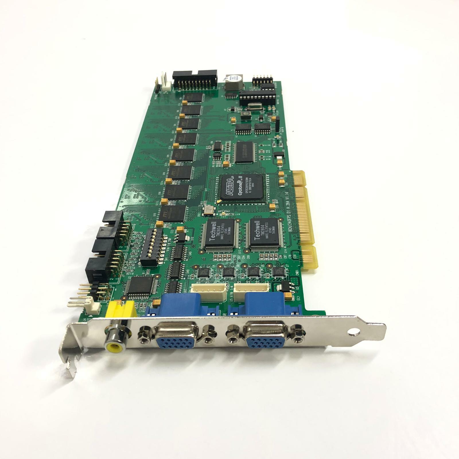 D1 Hardware Compressed 8 Channel 240fps DVR Card H.264 CCTV DVR Capture Board