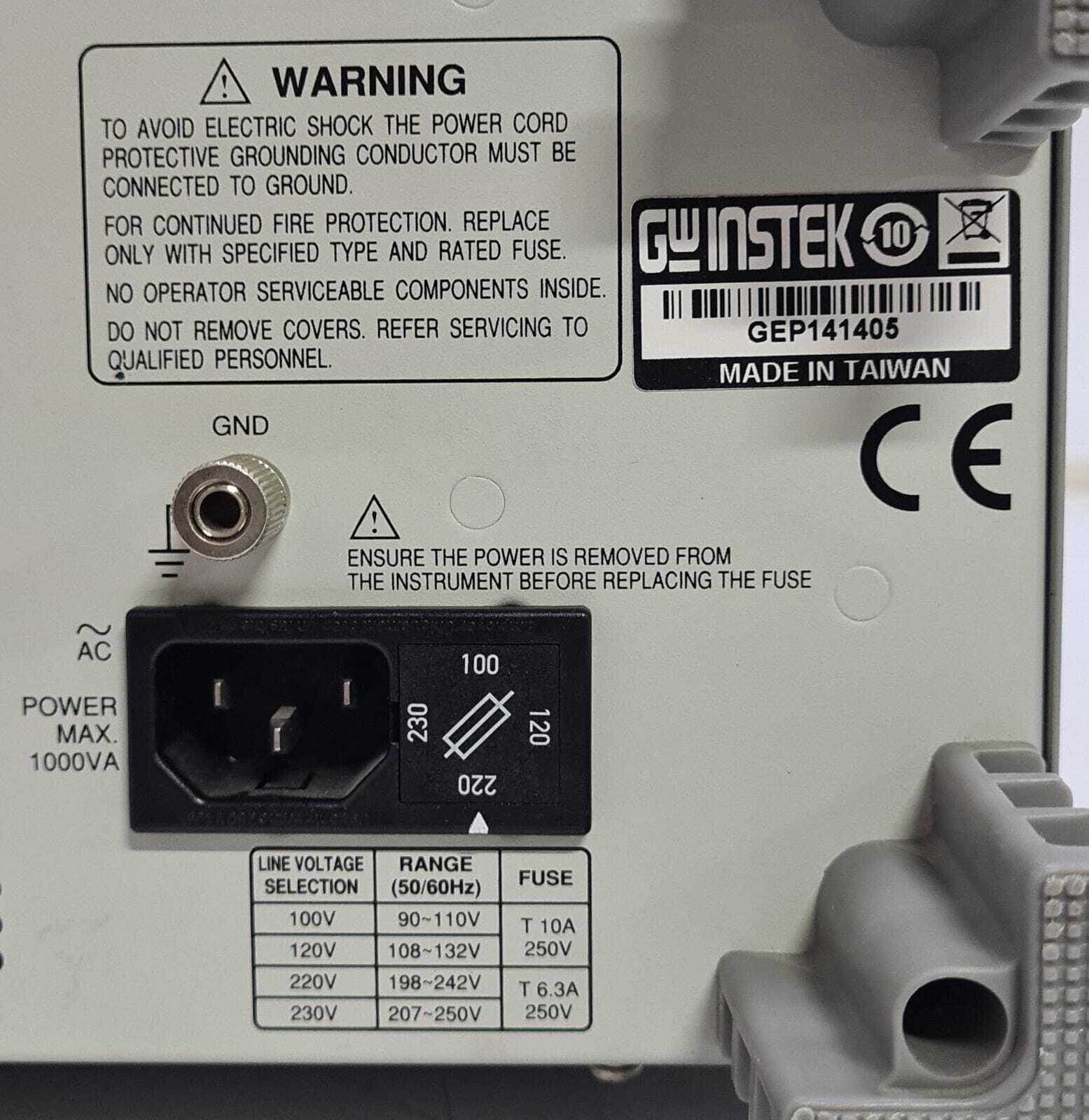GW INSTEK GPT-9901A AC Withstanding Voltage Tester Safety Hi-Pot