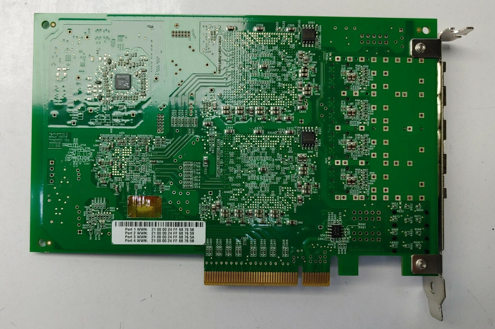 QLogic QLE2564 Quad Port FC HBA PCI-E 4 Port + 4x 8Gb Transceivers Fiber Channel