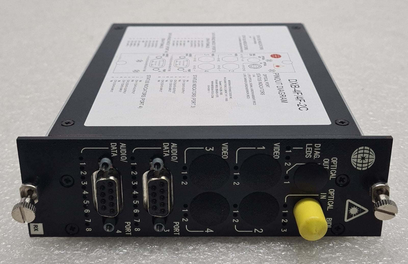 Meridian Technologies DXB-4F/4F-2C Fiber-Optic Transmission