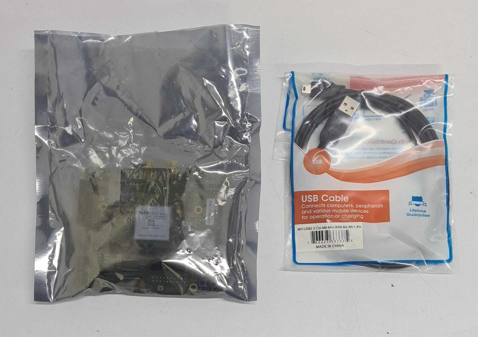 NEW - TELIT LE910-NVG Interface MiniPCIe Modem Module W/ USB Cable