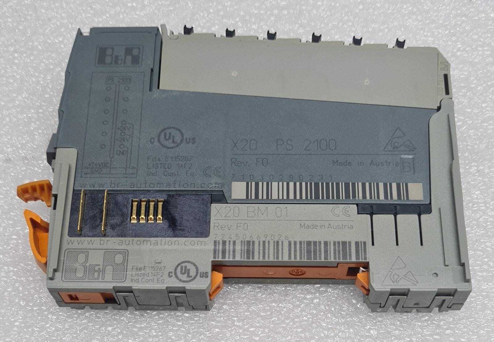B&R Automation X20 PS 2100 & X20 BM 01 Digital Control Module