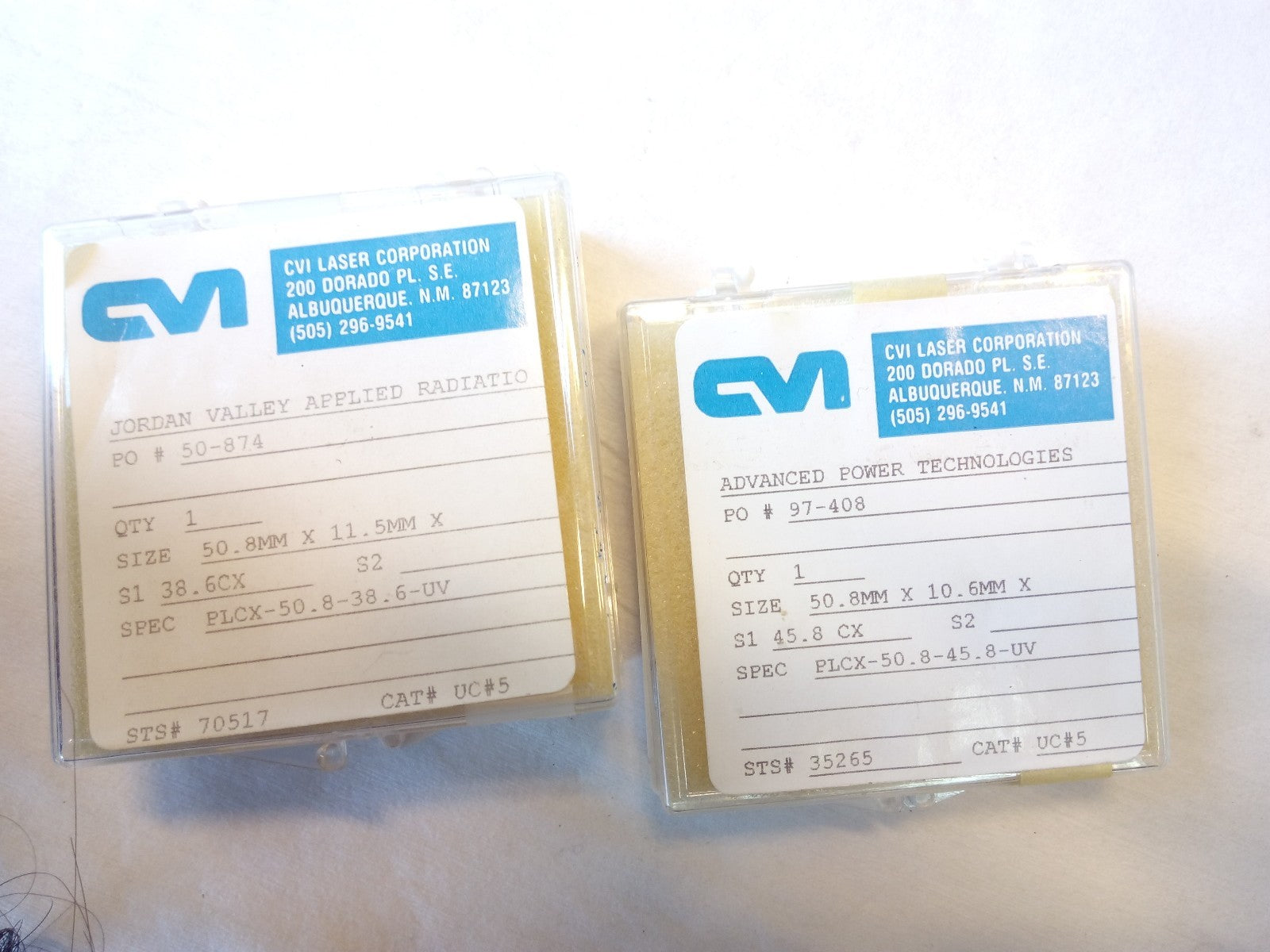 Lab Optic Laser Cvi 50 874 97 408 Jordan Valley Science Equipment Optics Lot 2