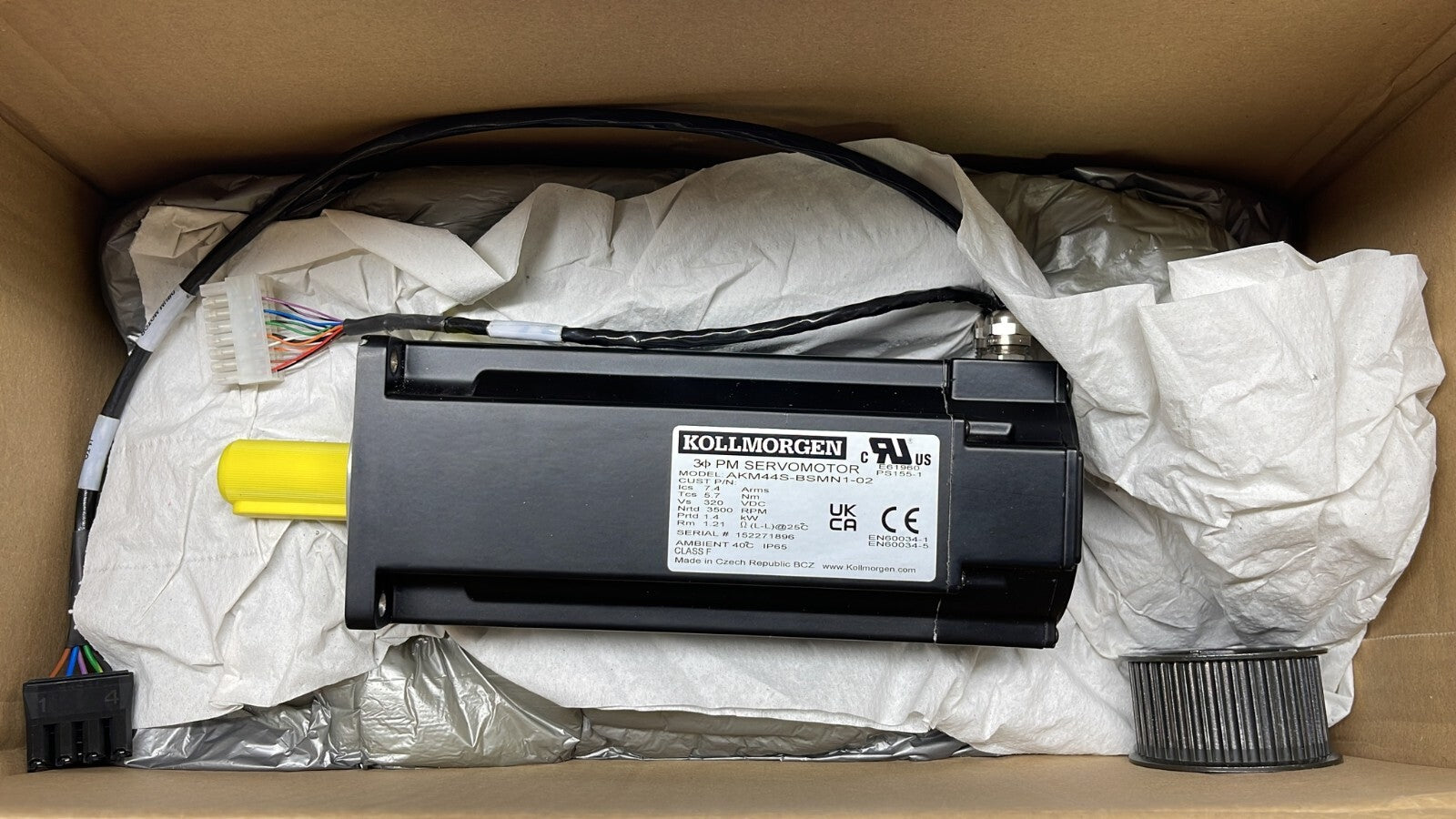 NEW - Kollmorgen AKM44S-BSMN1-02 PM SERVO MOTOR