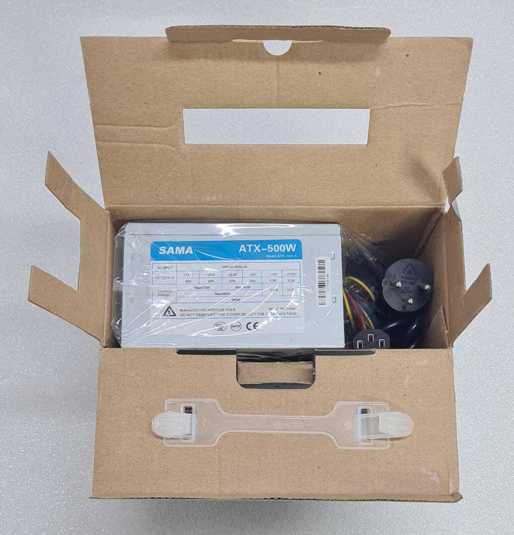 NEW - ATX SWITCHING POWER SUPPLY SAMA ATX-500W 12CM FAN
