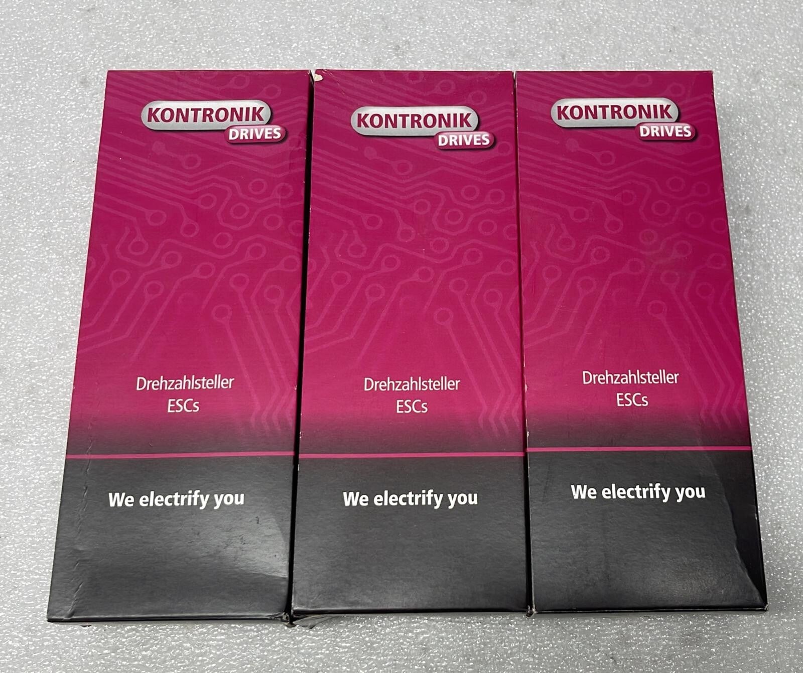 [LOT OF 3] NEW - KONTRONIK DRIVES SUN 1002 PLUS 18A 6-16V BEC