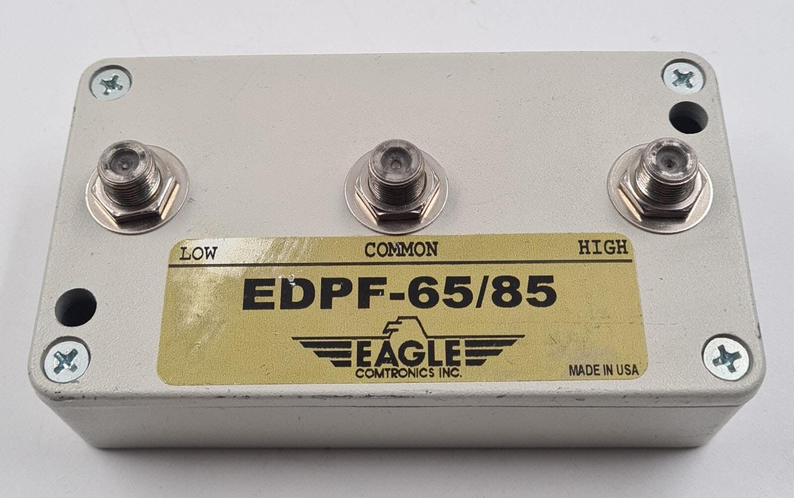 EAGLE COMTRONICS EDPF-65/85 MHz Split Diplex Filter