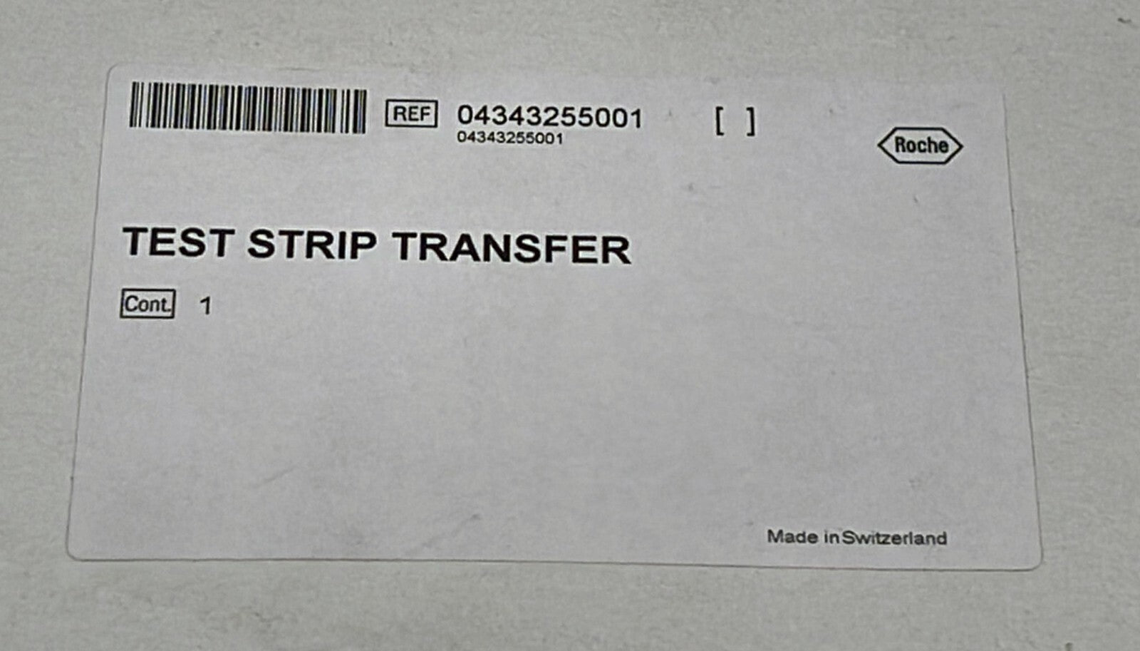NEW - Roche Test Strip Transfer 04343255001 for Cobas U-411 Urine Analyzer