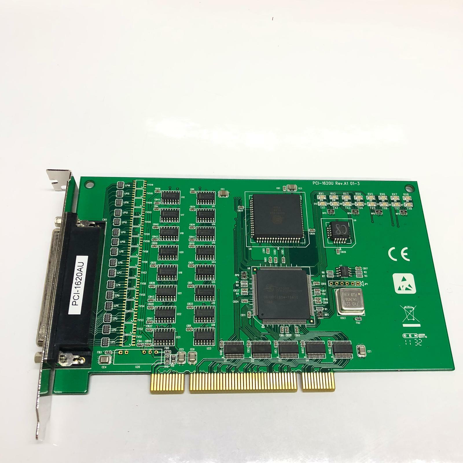 NEW - ADVANTECH PCI-1620AU 8-port RS-232 PCI Communication Board Card & Disc KIT