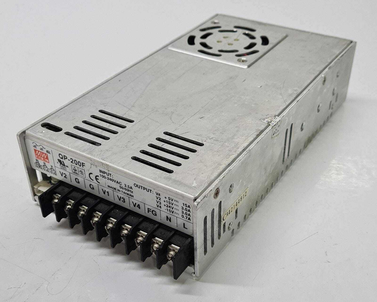 MW MEAN WELL QP-200F Switching Power Source Supply PSU 100-240VAC
