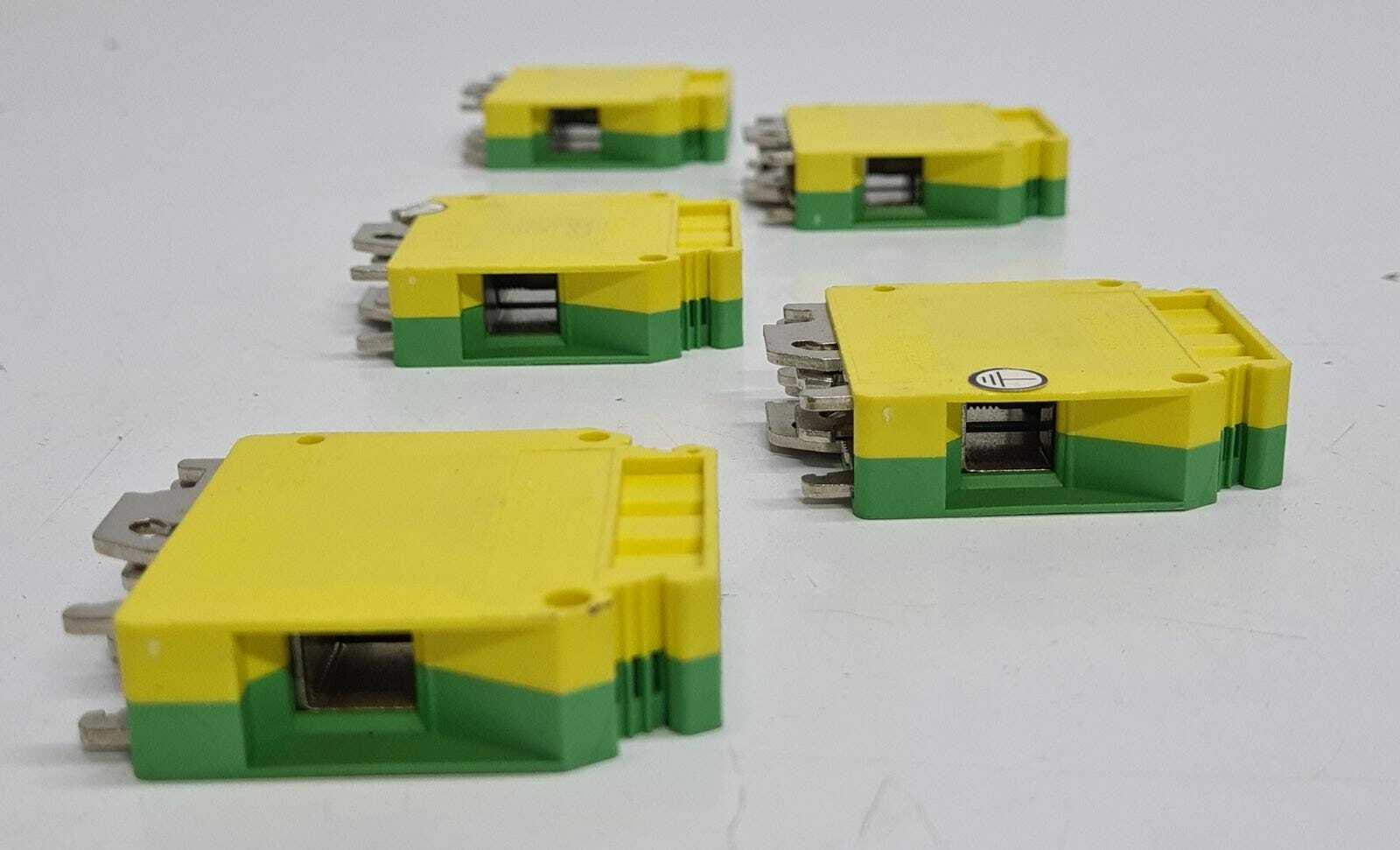 [LOT OF 5] Phoenix Contact Typ USLKG 35 Ground Modular Terminal Block 35 mm