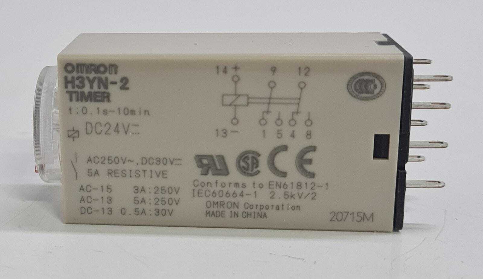 [LOT OF 4] OMRON H3YN-2 4547648117968 GB14048 Timer Relay 24 vdc