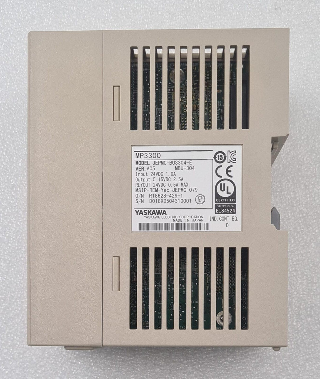 YASKAWA MP3300 MBU-304 MP3300iec JEPMC-BU3304-E VER. A05 PLC Controller