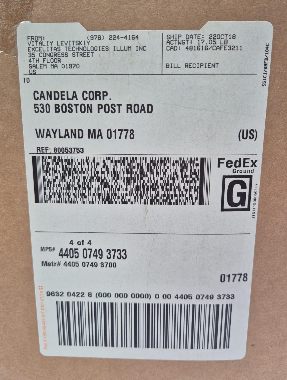 EXCELITAS TLX302 1102320-2 4001-01-0082 Power Supply HVPS 200-240V for Candela