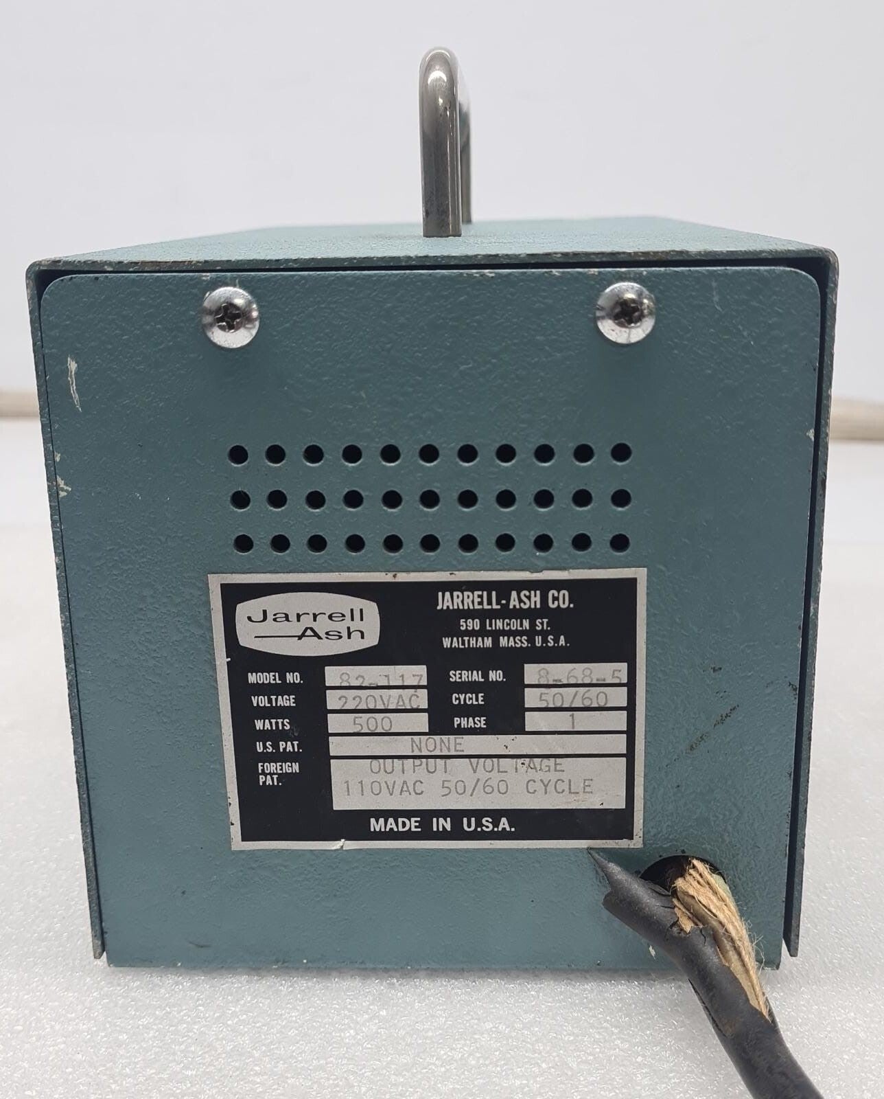 Jarrell Ash 82-117 Monochromator Spectrometer CATHODE LAMP POWER SUPPLY
