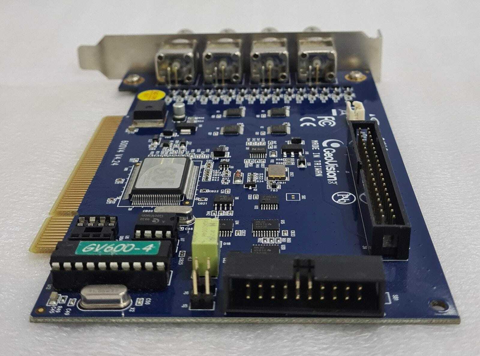GeoVision 600V4 V4.24 / V4.22 GV-600 GV600-4 4-Channel PCI Capture Card