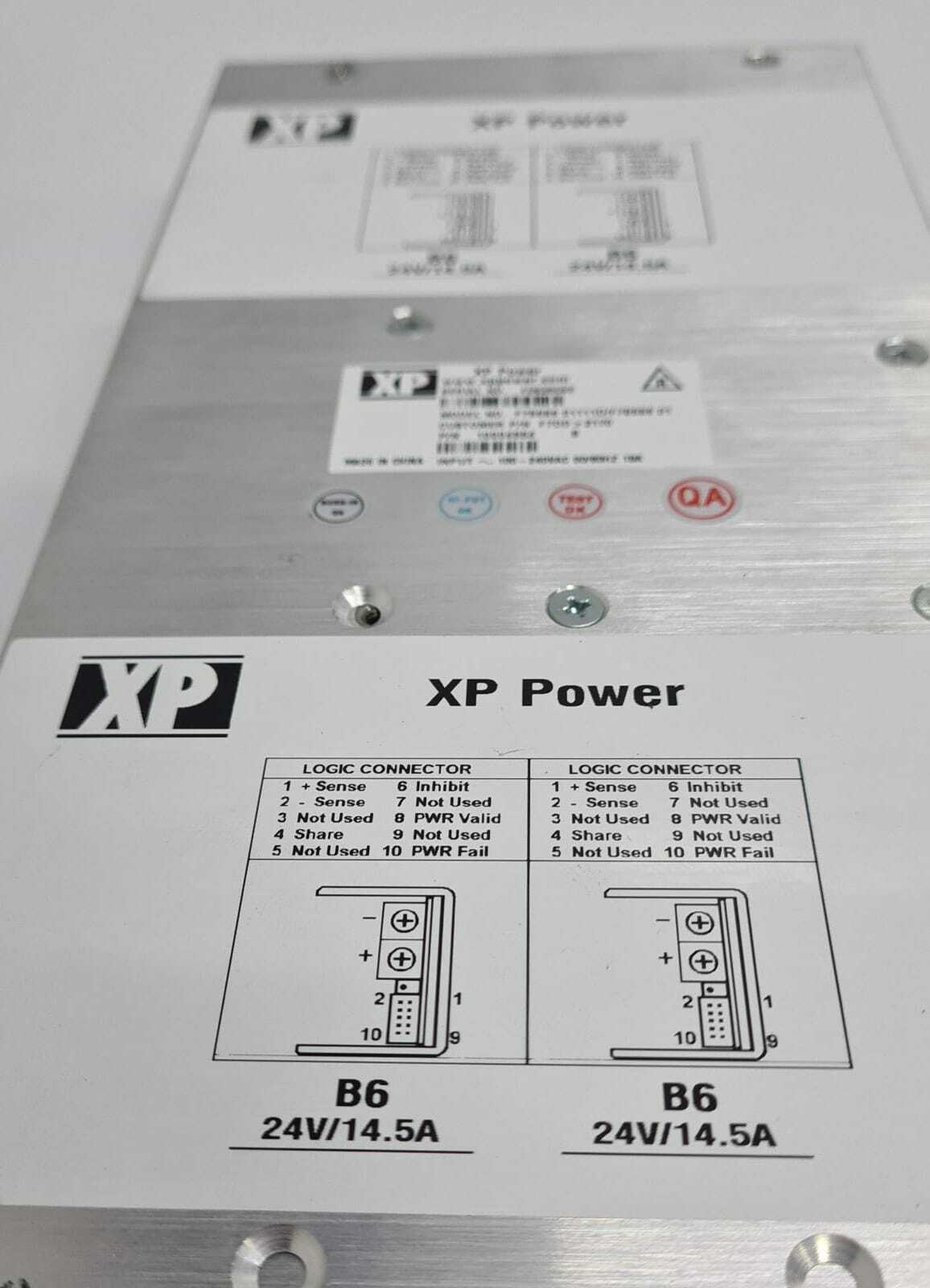 XP Power F7B6B6 01 Power Supply 4* B6 24V/14.5A P/N 10004554 & 10004582