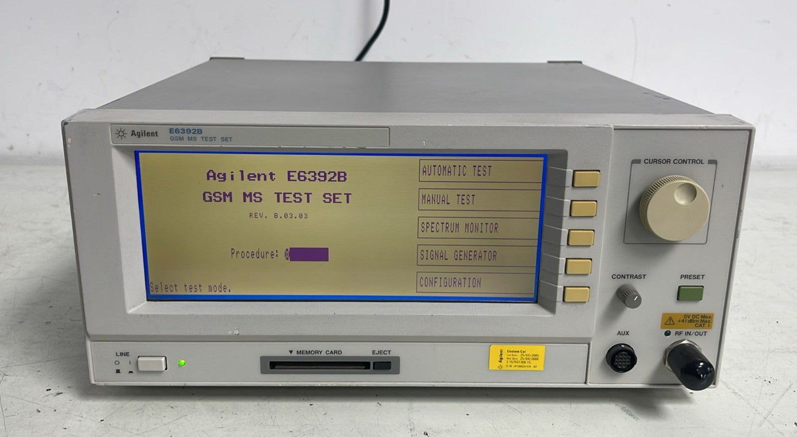 Agilent E6392B GSM MS Test Set