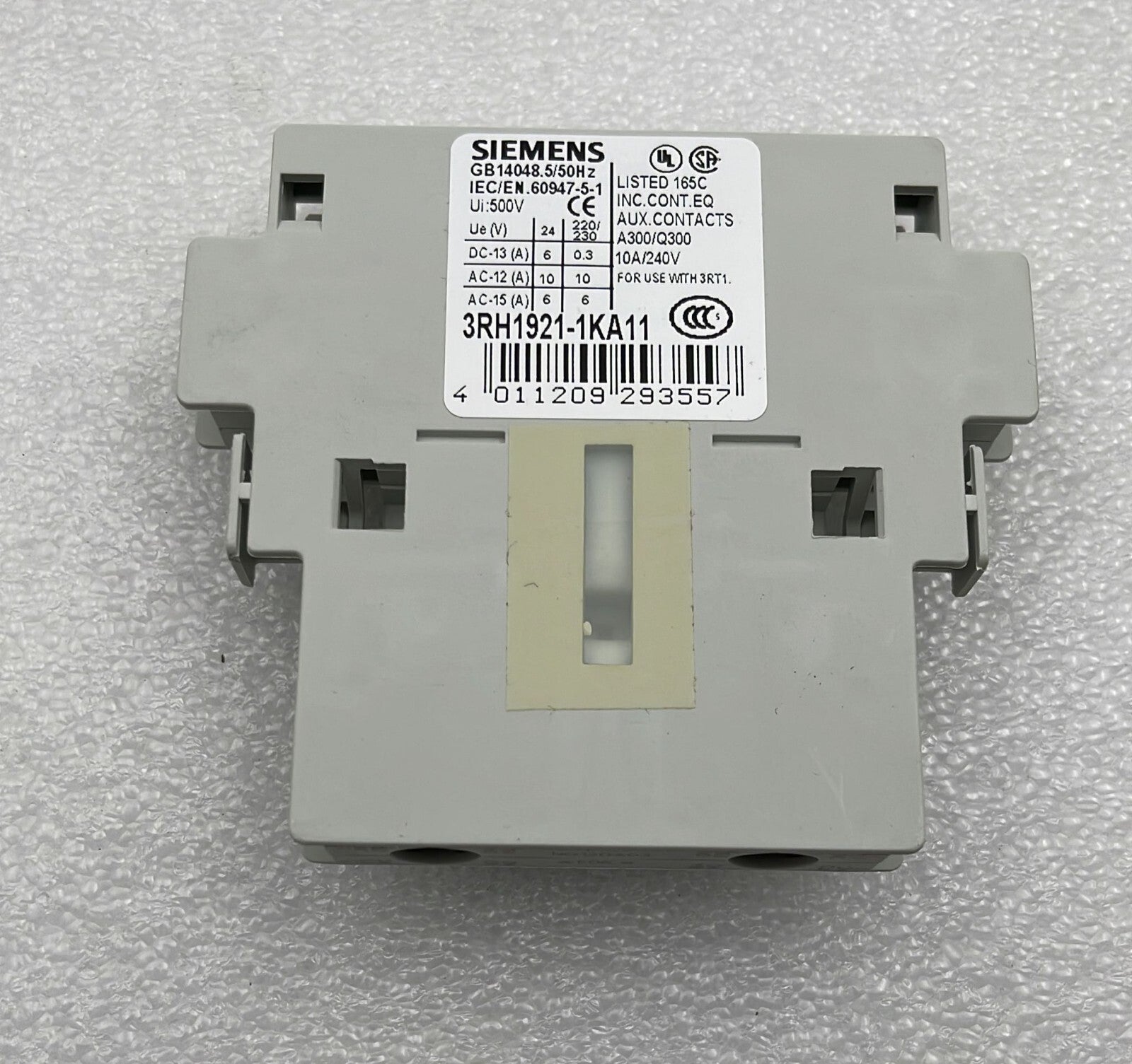 [LOT OF 4] Siemens 3RH1921-1KA11 Auxiliary switch block