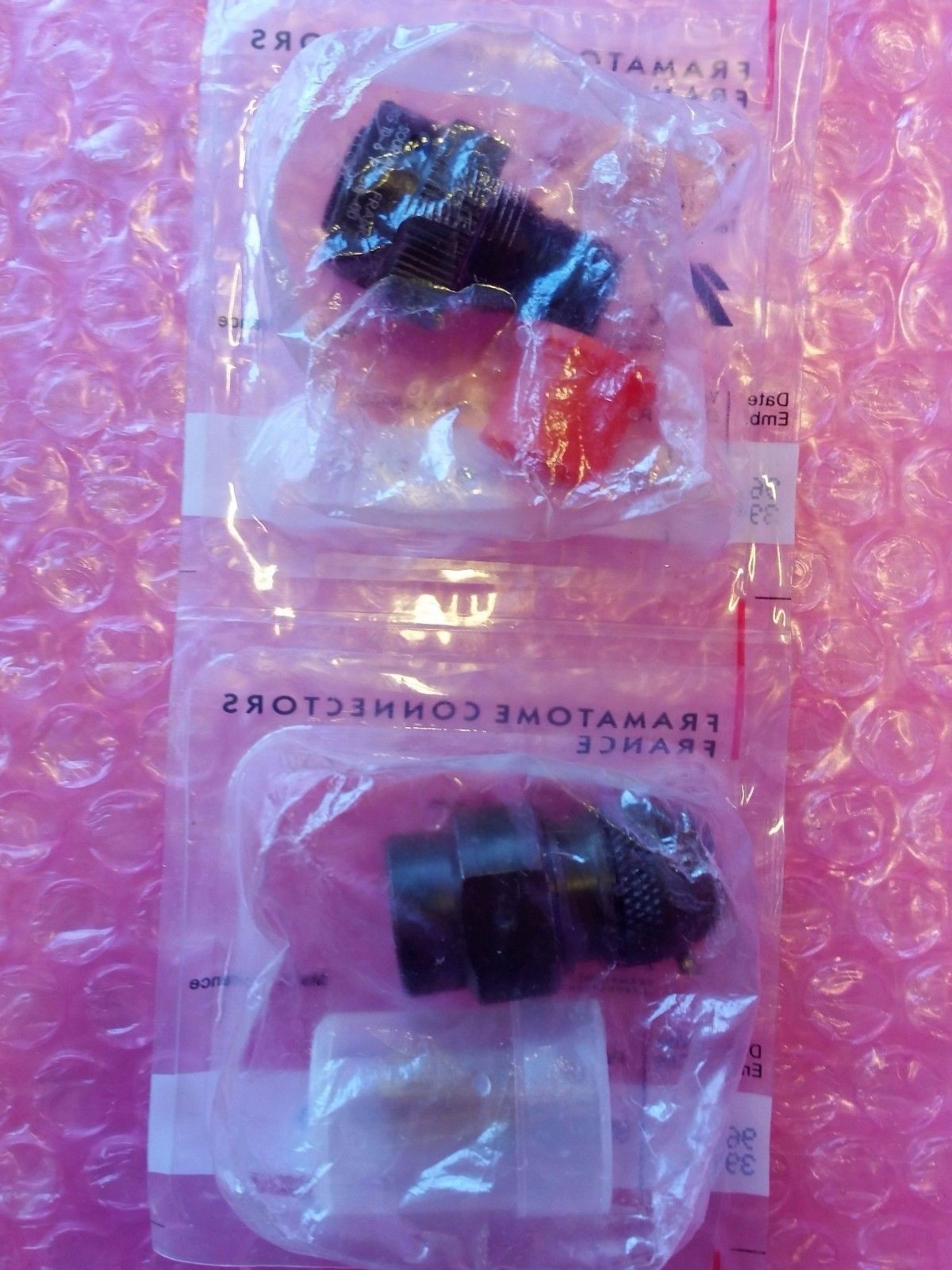 Fci 851 36RG106P50 Circular Mil Spec Connector 6 Pin With Gold Contacts