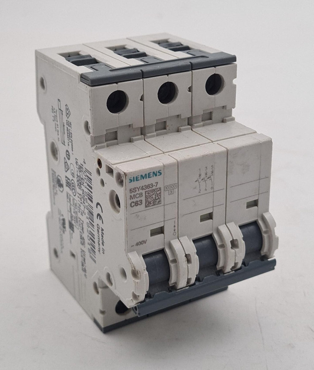 SIEMENS 5SY4363-7 MCB C63 CIRCUIT BREAKER