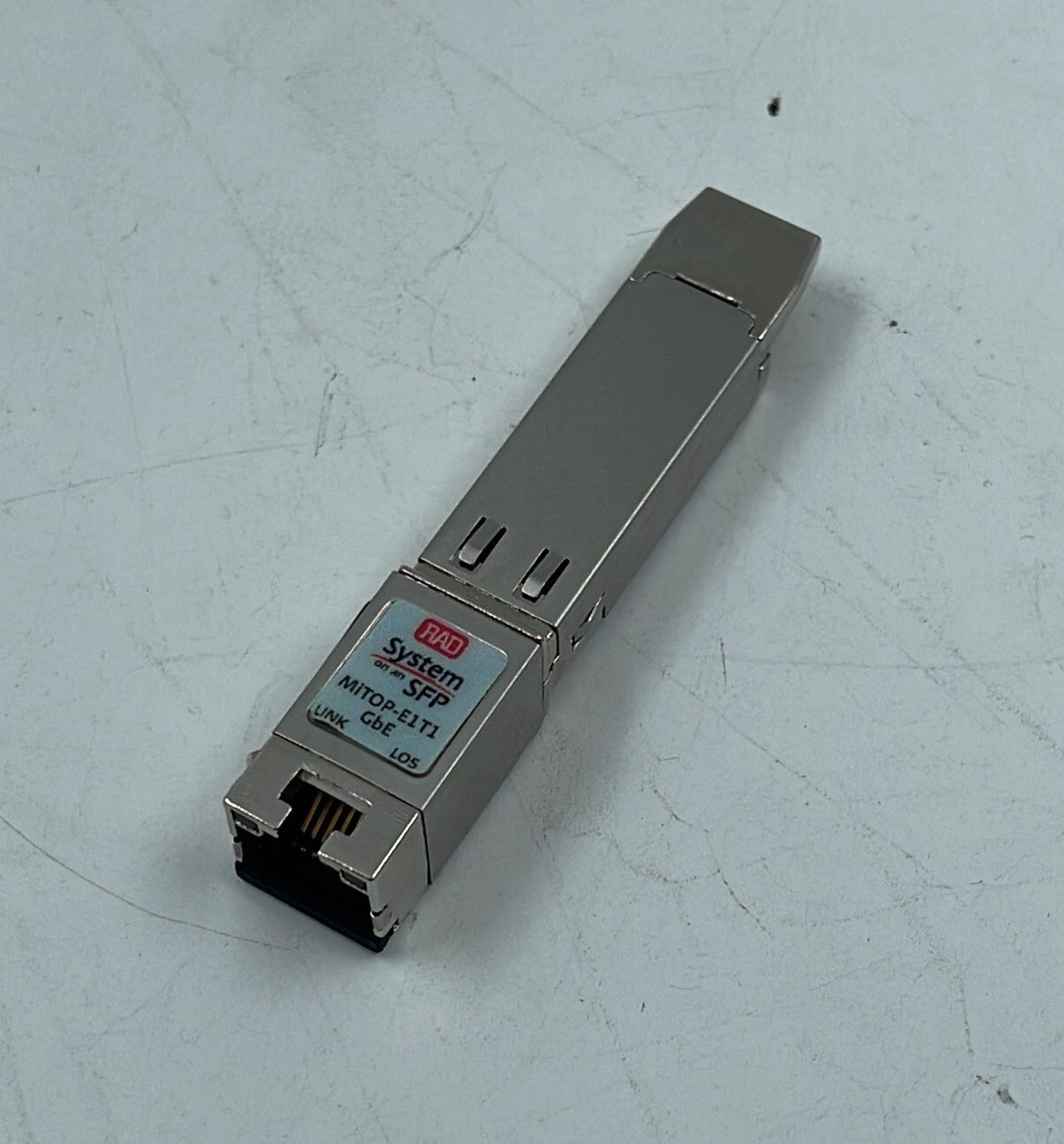 Telco systems RAD System on an SFP MiTOP-E1T1 GbE Remote Bridge Transceiver