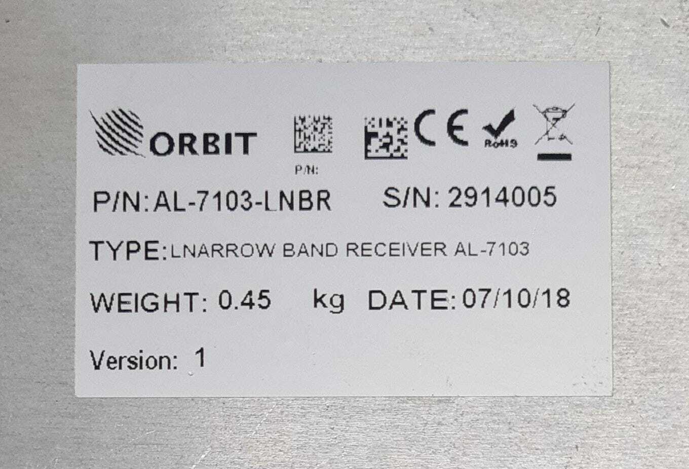 ORBIT Marine AL-7103-LNBR LNARROW BAND RECEIVER AL-7103